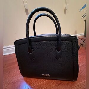 Kate Spade Black Textured Satchel